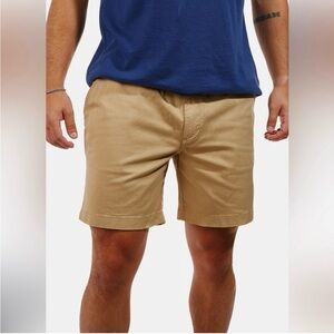 Chubbies The Travertines 7” Originals Stretch Twill Shorts Size L Dark Khaki
